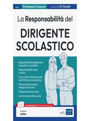 cover image of La responsabilità del dirigente scolastico